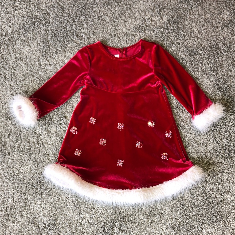 Santa Christmas dress (fit up to about 4T/5T!)